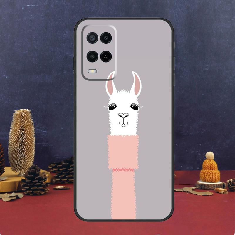 Cute Alpaca Donkey Case For Oppo A5 Pro A6 A15 A18 A38 A58 A78 A98 A54 A74 A94 A17 A57 A80 A60 A40 A16 A76 A96