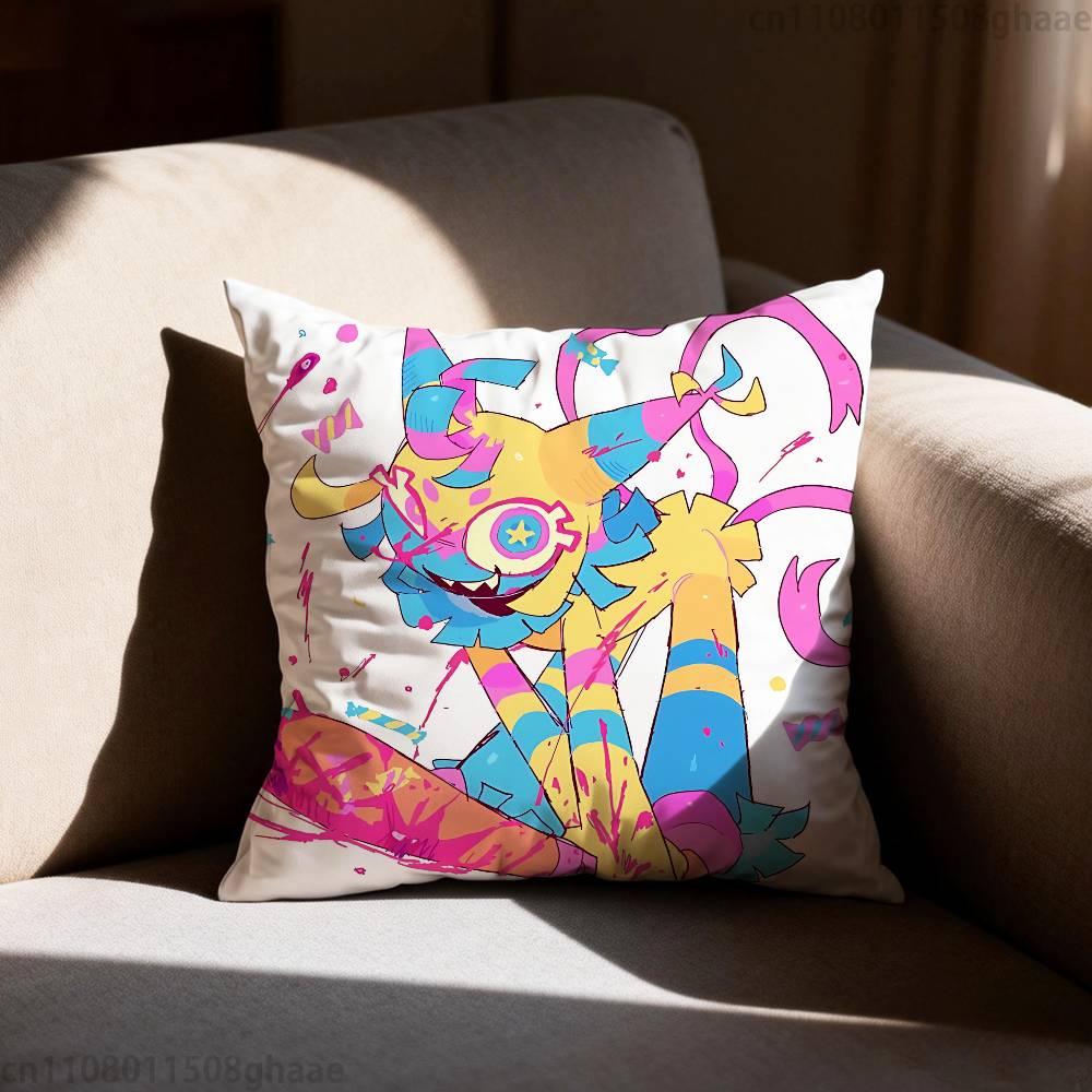 Y-Yatta Anime Kuddfodral Soffa Vardagsrum Sovrum Sänggavel Ryggstöd Kudde Fyrkantig Kudde Vilotid