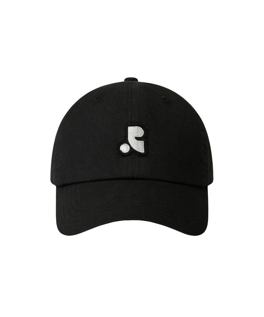 REST&RECREATION Raw-Edge Logo Cap - Black