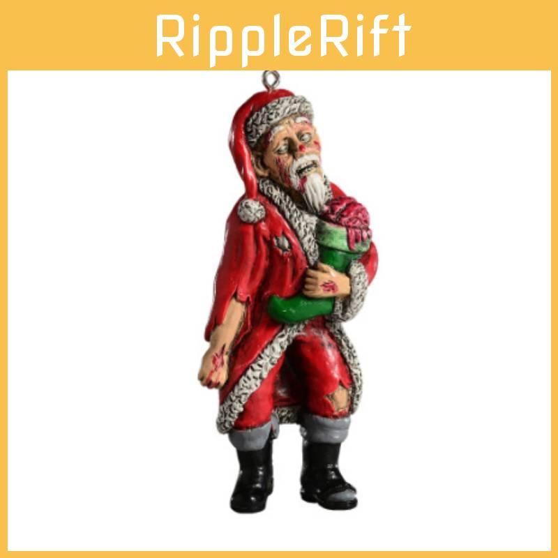 Acrylic Horror Flat Santa Claus Decoration For Halloween Christmas Party Prop