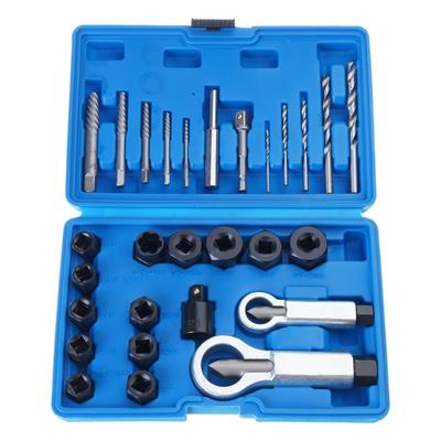 Lot de 28 outils d'extraction de boulons, écrous, vis, endommagés par les chocs, clé à douille
