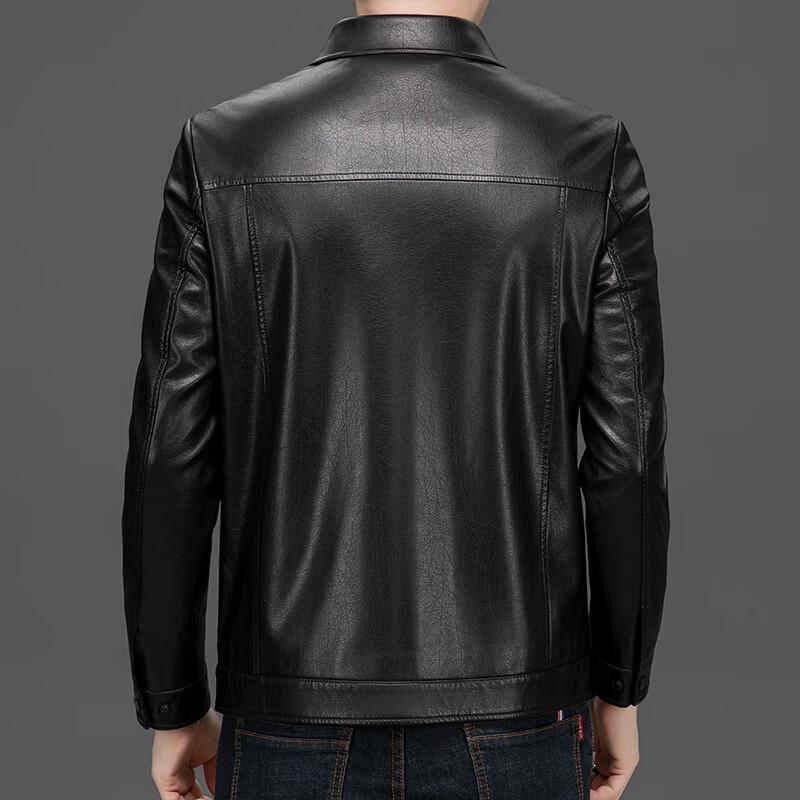 Men's Lambskin Casual Lapel Leather Jacket