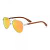 Earth Wood Sayulita Polarized Sunglasses Zebra Brown