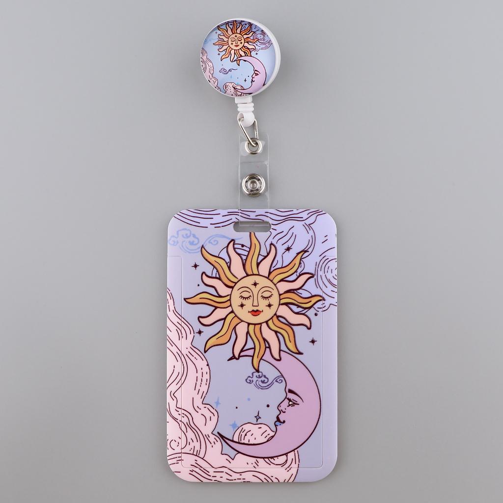Grey's Anatomy Cartoon Retractable Badge Reel With Nurse ID Business Credit Card Work Card Pink Love Badge Holder Accessories