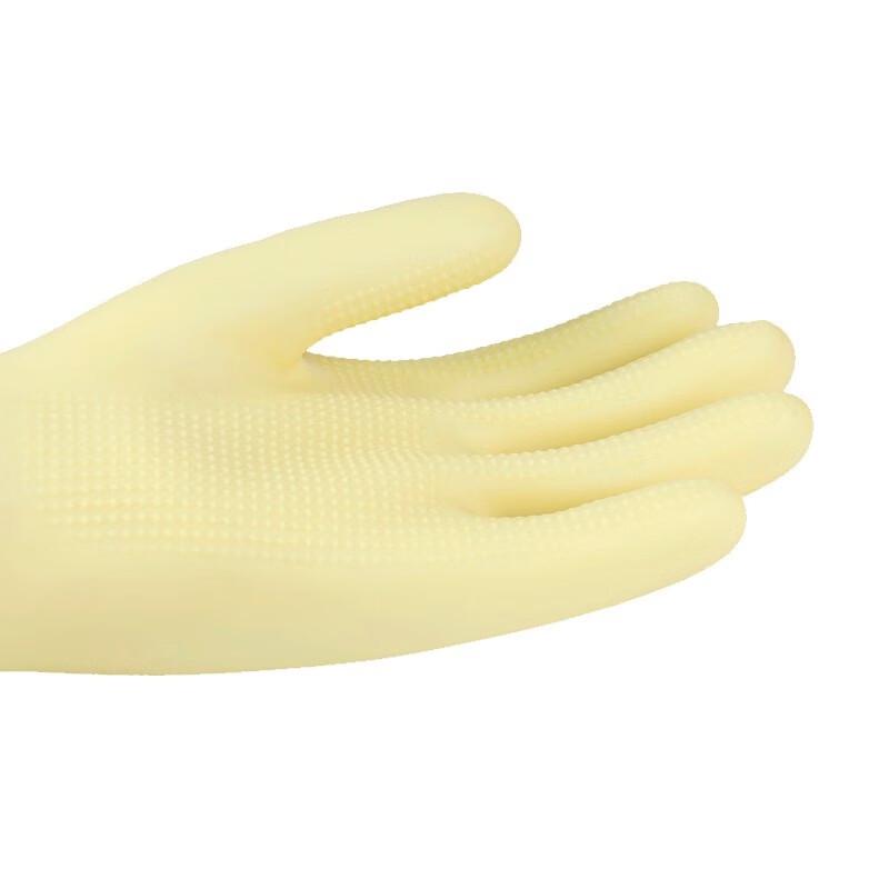 Miaojie 30cm Schwerlast-Latex-Arbeitshandschuhe
