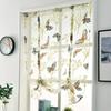 Perdele de fereastră elegantă cu model de flori orb roman pentru acasă