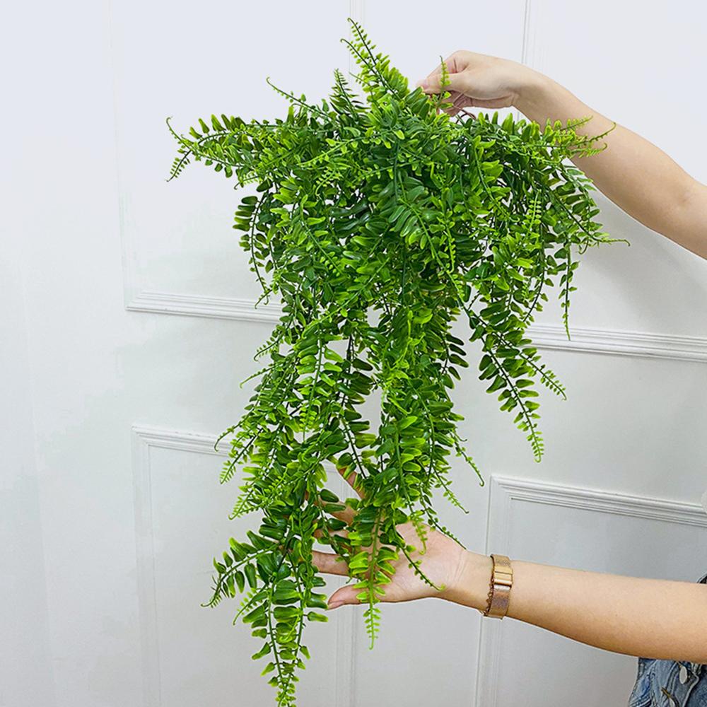 1PC Artificial Wall Hanging Persian Grass Vine Artificial Hanging Fern Vine Hanging Green Plants