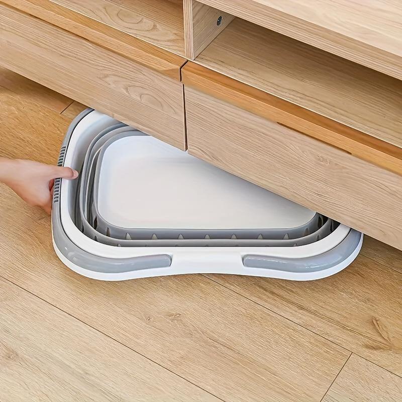 1pc Large Folding Clothes Basket For Household Wall Hanging Clothes Storage Basket Bathroom Laundry Basket Plastic