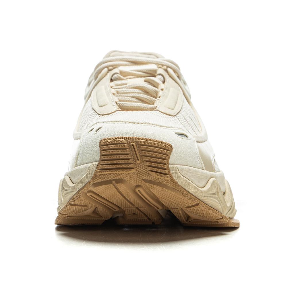 Li Ning Yue Ling Bequeme Trendige Sportliche Stoßdämpfende Rutschfeste Verschleißfeste Low-Top Freizeitschuhe Herren Freizeitschuhe Off-White AZGV071-3