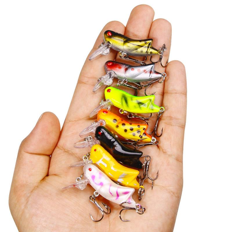 Bionic Grasshopper Lure Bait Surface Type5CM3.5GLong Casting Fake Bait for Mandarin Fish, Bass, and Topmouth Culter, Specially D