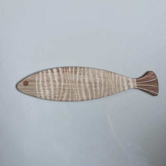 4Pcs/Set Wall Fish Decorations Coastal Wall Art Wooden Fish Retro Rustic Fish Wall Ornaments