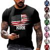 Fashionable Round Neck Short Sleeve Work Clothes Printed Tops For Mens Summer Tops