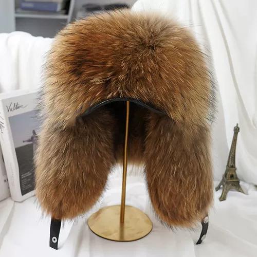 Fox hair Lei Feng hat Men`s