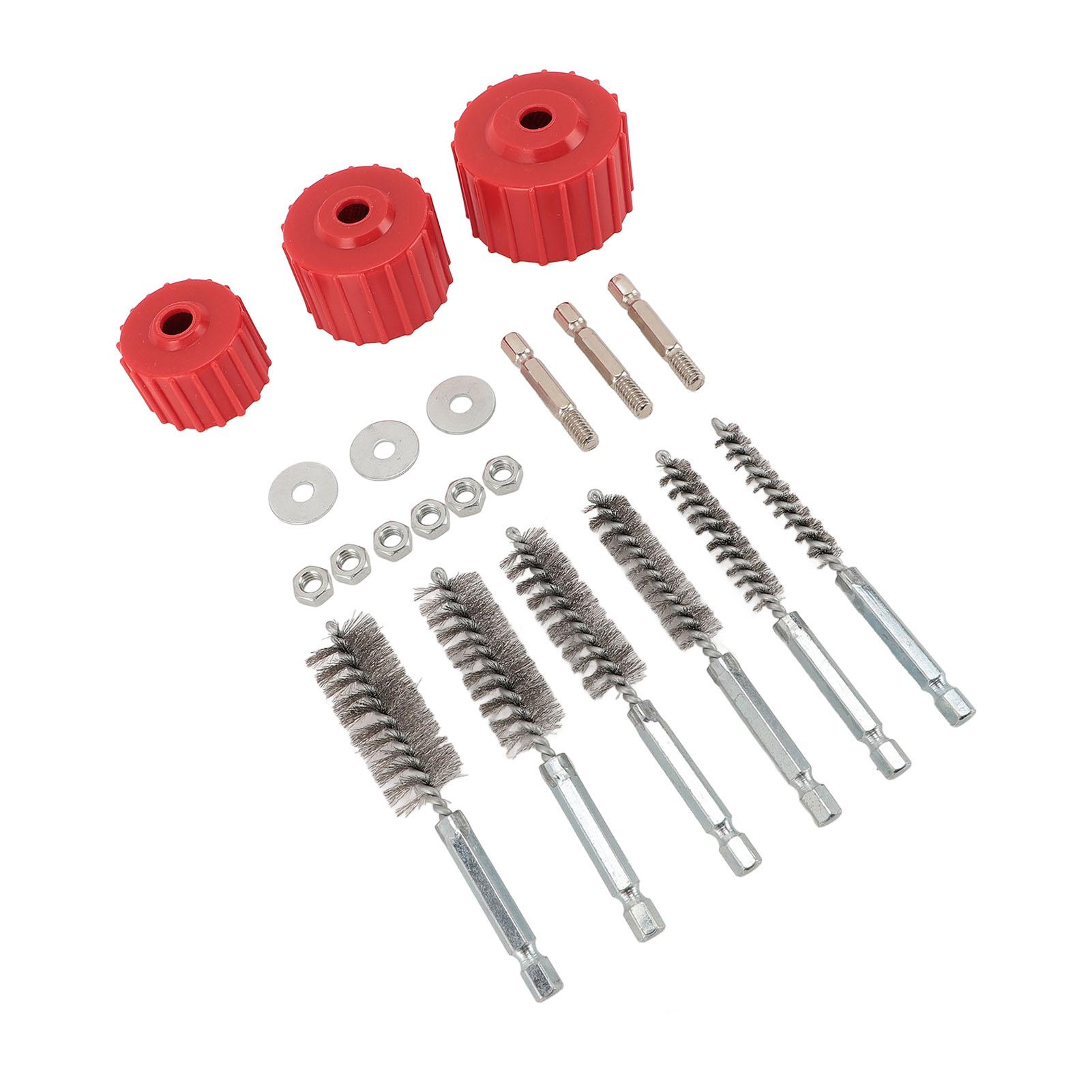 

Copper Pipe Cleaner for Power Drill 1 2 3 4 1 Inch Tube Cleaning Brush with Stainless Steel Wire Bristles 1 4 Inch