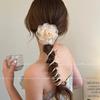 1PC New Lovely Beaded Big Flowers Elastic Spiral Hair Rope Head Rope Ponytail Hair Ring Rubber Band Headdress For Kids