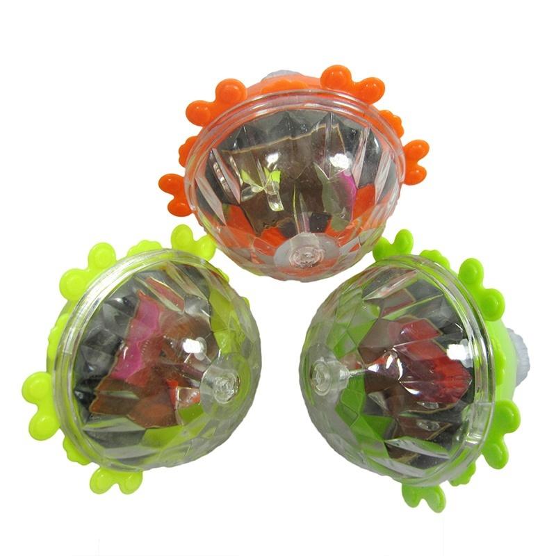 Building Toys Kids Toy Vinyl Gyro Colorful Flash Light-emitting Red Laser Line Gyro