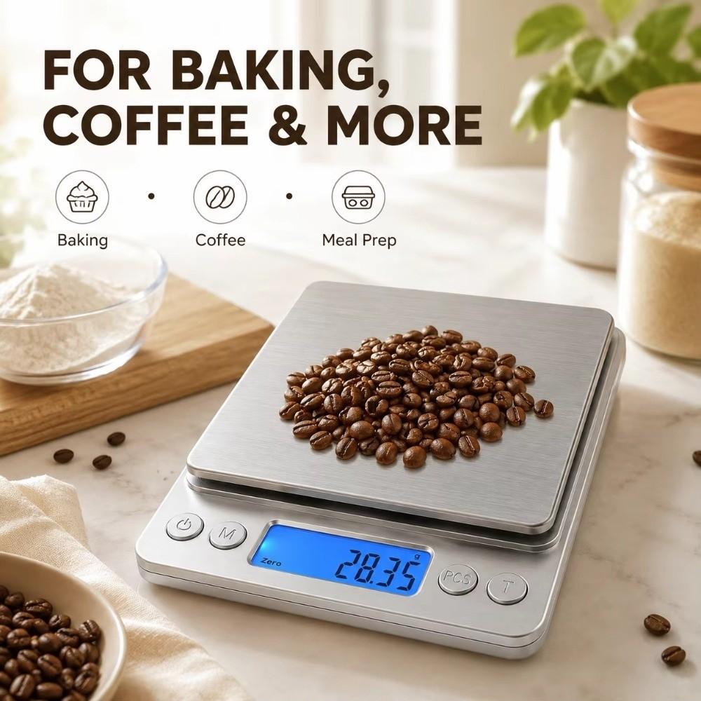 3000g Capacity Digital Kitchen Scale LCD Display Portable Jewelry Scale For Cooking Ingredients