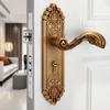European Style Mute Room Door Lock Handle Fashion Interior Door Knobs Lock Luxurious Anti-theft Gate Lock Furniture Hardware