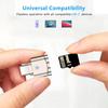 Type C TF Reader With Zinc Alloy Shell, SD Card Reader with USB C to USB Adapter, Suitable for Laptop, MacBook, Samsung Galaxy