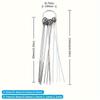 10 Stainless Steel Pins Shower Head Cleaner Set, Multi-Size Shower Head Cleaning Brush for Small Holes, Bathtub/Bathroom Accessories Cleaning Tool