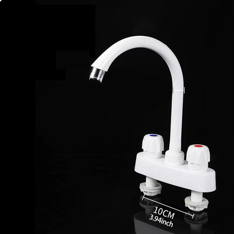 Plastic Faucet for Household Kitchen Sink Single Hole Anti-splash Universal Courtyard Kitchen Bathroom Basin Faucet