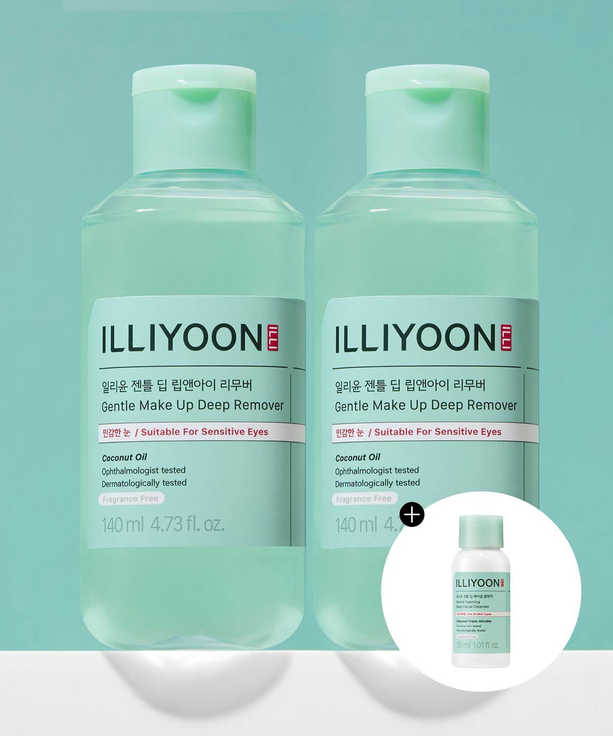 Gentle Deep Lip & Eye Remover 140ml (2-pack) + Free 30ml Cleanser