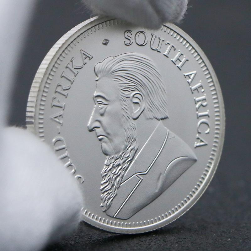 Kruger coin, deer, silver plated, South African commemorative medal, commemorative coin, 2022-2026