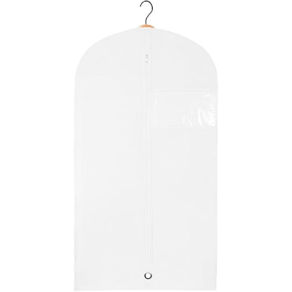 Kids Garment Bag, 30inch x 18inch White Breathable Clothes Cover for Baby Toddler and Child Garment Bag for Kids suit, Kids Garment Bags For Travel