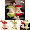 Cartoon Apple Core Plush Pillow With Embroidered Design For Bedroom Decor And Office Support