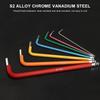 7 pièces/ensemble Clé Allen hexagonale à extrémité sphérique à code couleur Manchon Outils à main Pour Accessoires Voiture Vélo