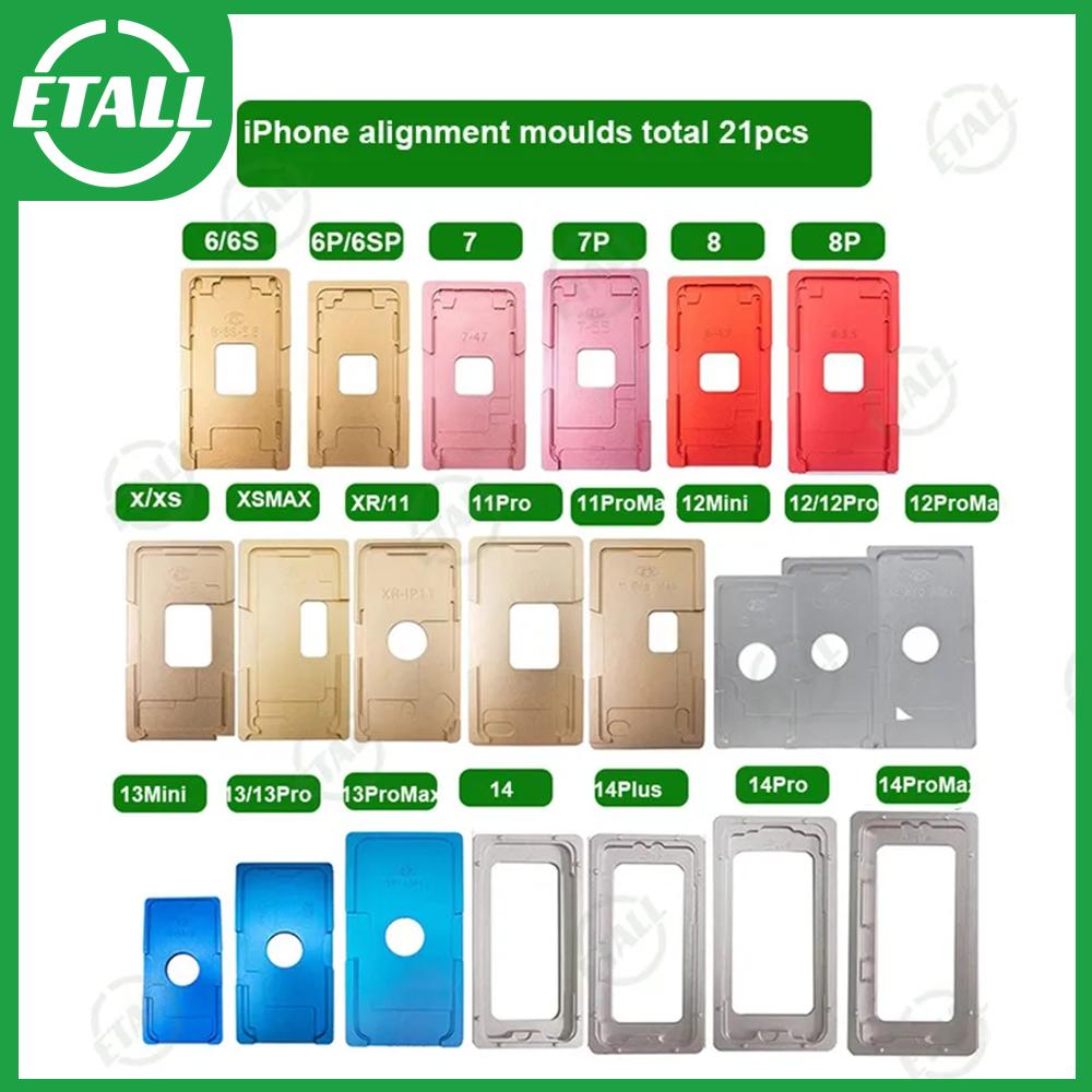 Precision LCD Screen Alignment Mold For iPhone 5 to iPhone 15Pro Max LCD Outer Glass Location Mould LCD Repair Position Mold
