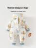 180g Thick Padded Hooded Baby Jumpsuit for Autumn/Winter - Warm Cotton Romper for Boys & Girls