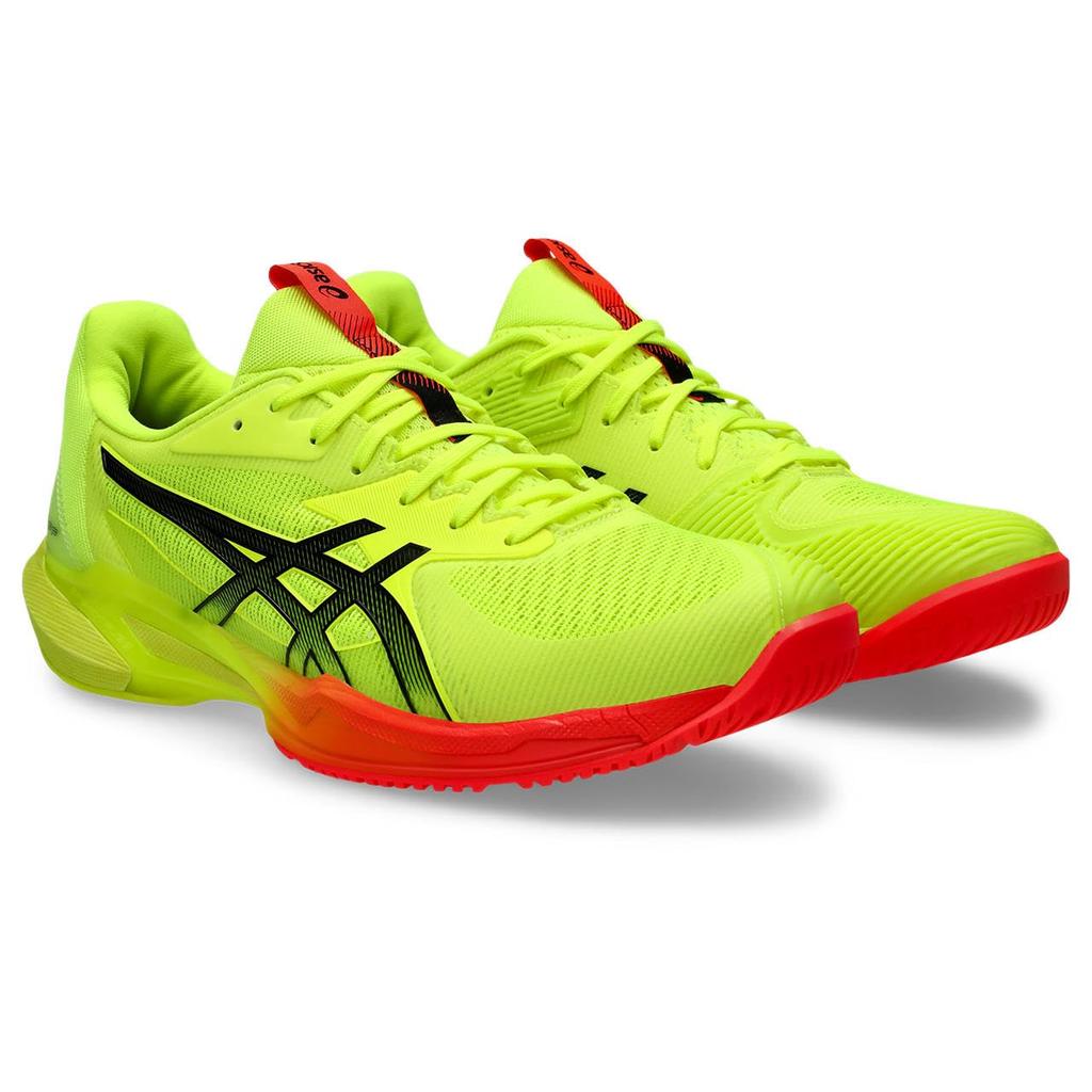 ASICS SOLUTION SPEED FF 3 PARIS Tennis Size Shoes, 1041A479, Men's Safety, Yellow/Black, 25.5