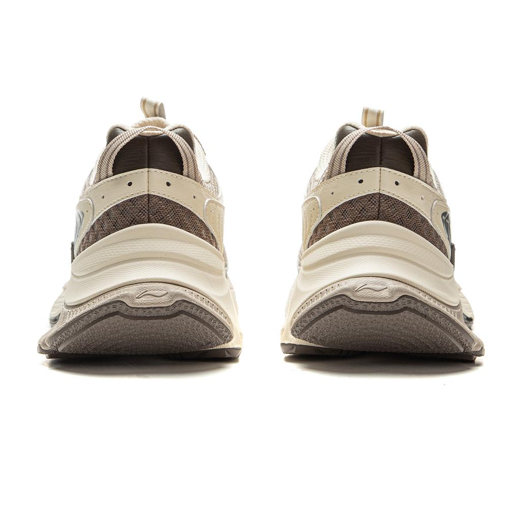 Li Ning Xingji Cushioning Abrasion Resistant Breathable Low Top Chunky Sneakers Men's Beige Brown AGCV353-3