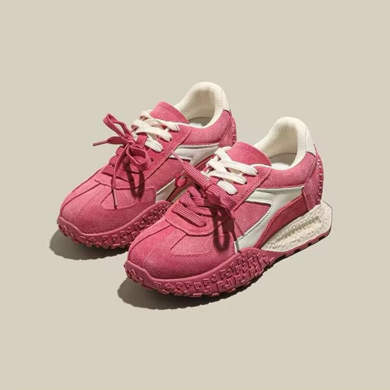 7 см увеличение внутренней высоты немецкие тренировочные туфли женские 2025 весна платформа ретро обувь Форреста Гампа женские на шнуровке спортивные и повседневные папины кроссовки 35 3649₽