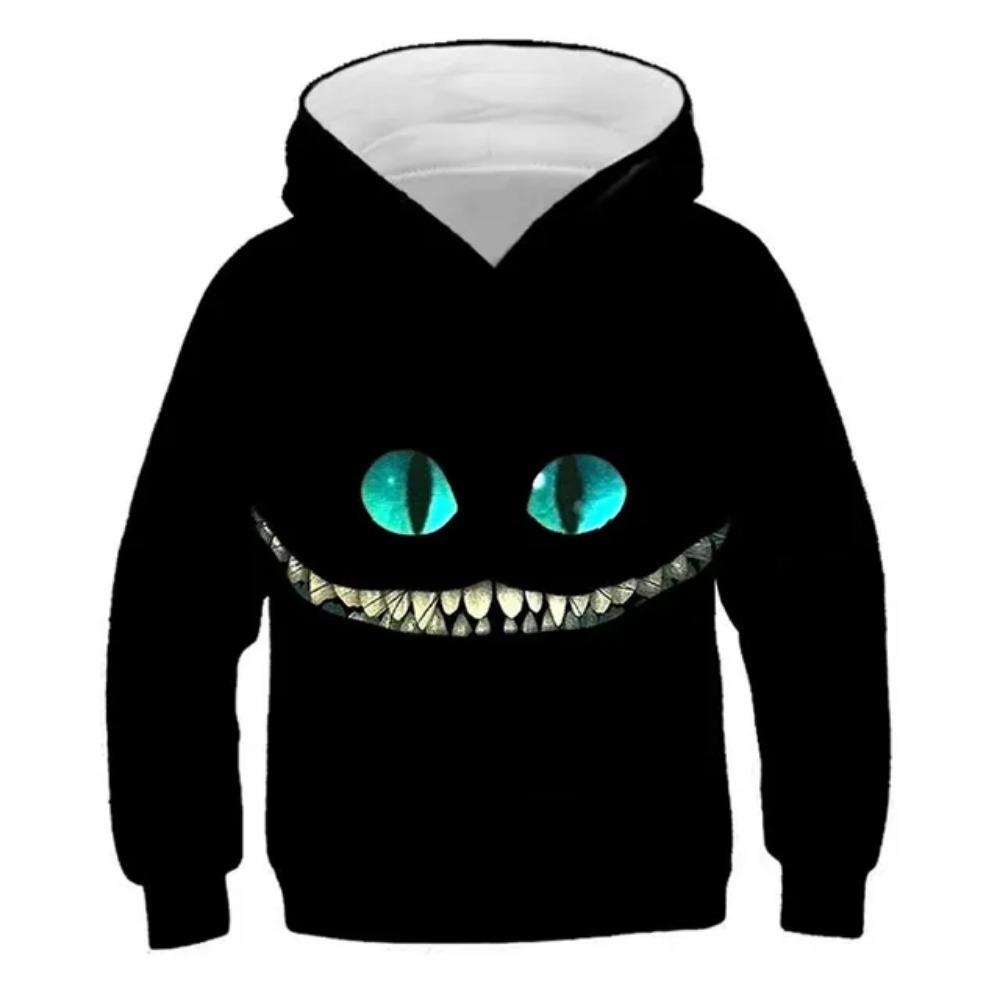 New Boys Girls 3d Animal Print Sweatshirt Kids Cartoon Wacky Fuzzy Cat Explore Space Galaxy Children Harajuku Hoodies Tops