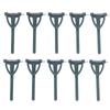 10Pcs Diy Art Plant Flower Brooch Holder Fixed Clip T Shape Triangle Pin