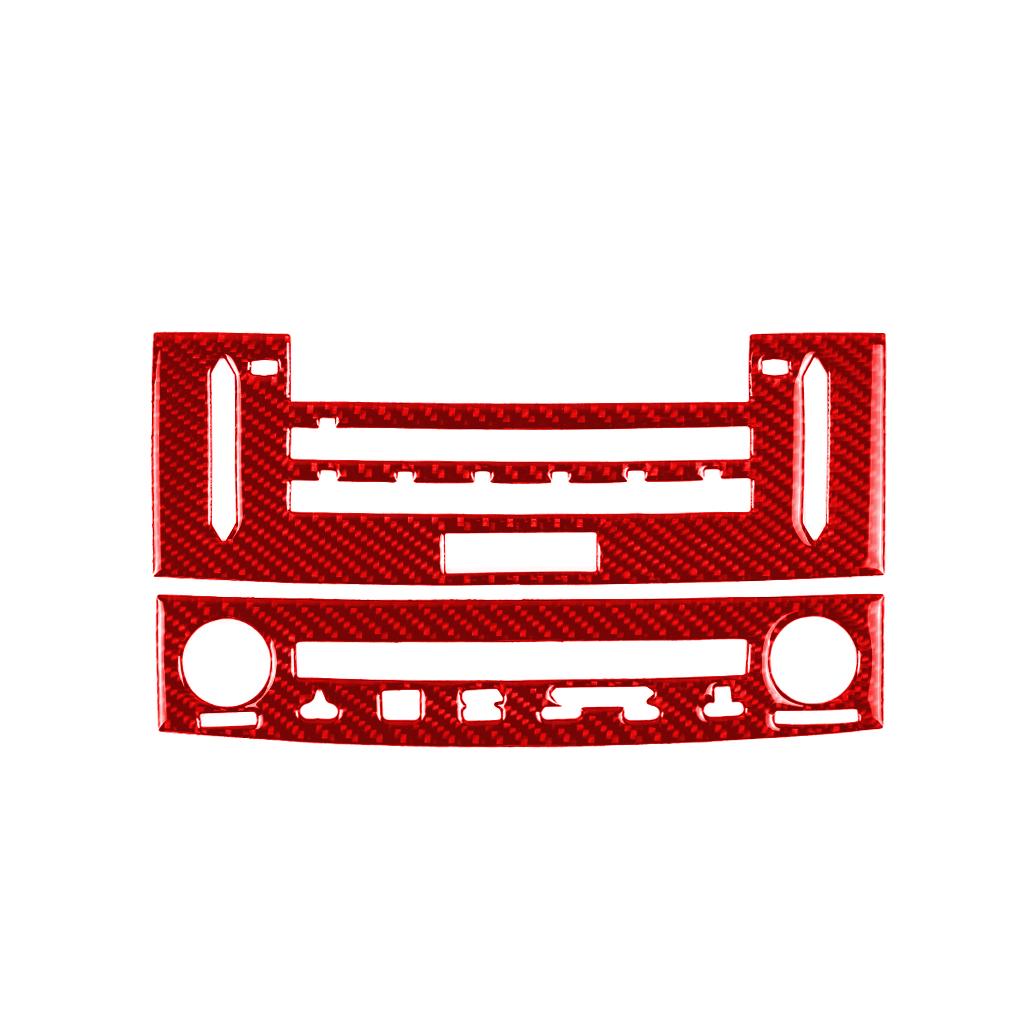 For Lexus IS250 2013- Carbon Fiber Air Conditioning CD Control Panel Trim Cover Car Interior Decoration Accessories