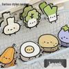 Adorable Cartoon Vegetable Memo Clips - Double-Sided PP Clips for Notes and Papers
