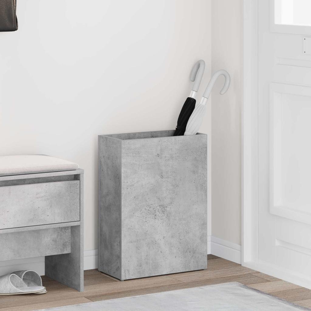 Umbrella Stand Concrete Grey 40 x 20 x 55.5 cm Wood Based Material