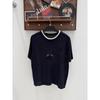 European Style Rhinestone Round Neck Knit Short Sleeve Casual Top - Summer 2026