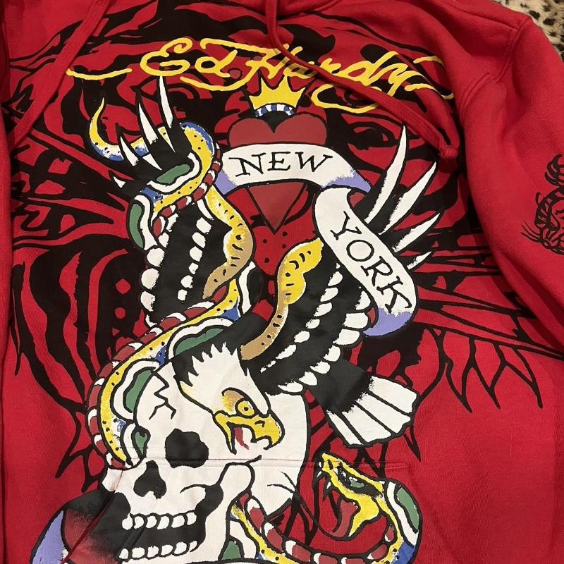 European and American Spring Skull Print Trend, Fashionable and Personalized Street Men's and Women's Hooded Sweatshirt