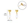 Titanium Steel Stud Earrings Female Pearl Flower Light Luxury High-end Sense Niche Temperament Non-fading Earrings Versatile Earrings