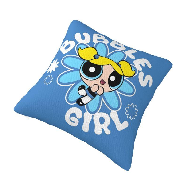 Custom Fashion The P-PowerPuffs Girls Cushion Covers 40x40cm Soft Cartoons Pillow Case for Car Square Pillowcase