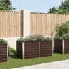 vidaXL Raised Bed Brown 160 X 80 X 77 Cm Galvanized Steel