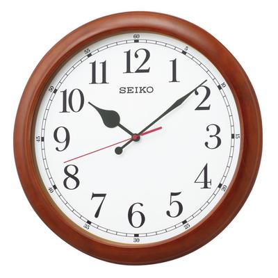 Ur Væg Kontor Radio Træ Brun Træ KX238B Ur, Type, Styret, Analog, Stor, Ramme, Finish,
