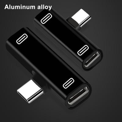 Adapter Multifunctional Reliable Alloy USB Type C To Dual Type-C Splitter Converter