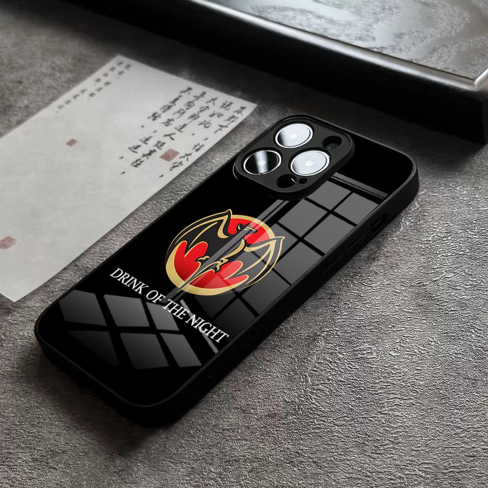 

Bacardi Rum Vampire Bat Phone Case For IPhone 16 Pro Max 14 17 Air 12 15 11 13 Mini X XR XS Max SE Glass Cover iPhone 17Pro