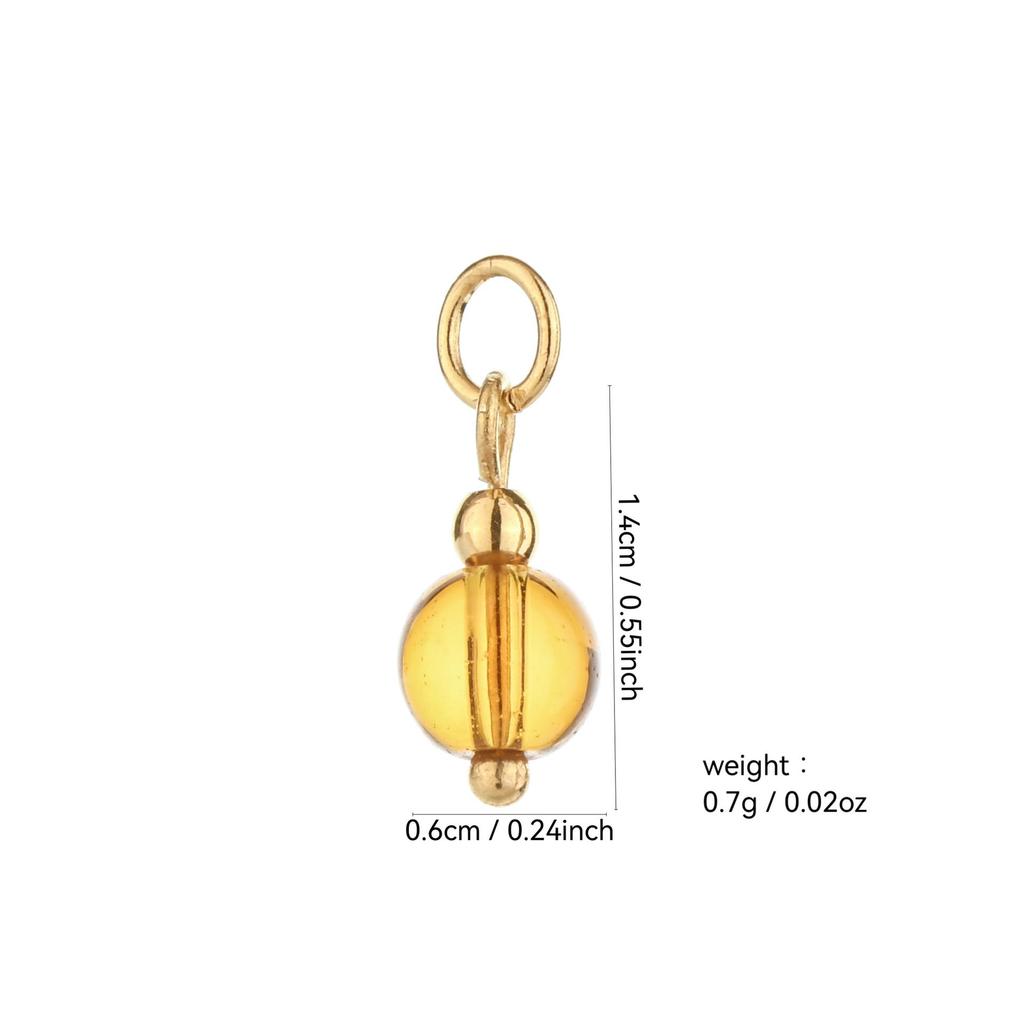Handmade 18k Gold Electroplated Natural Stone Bead Earrings