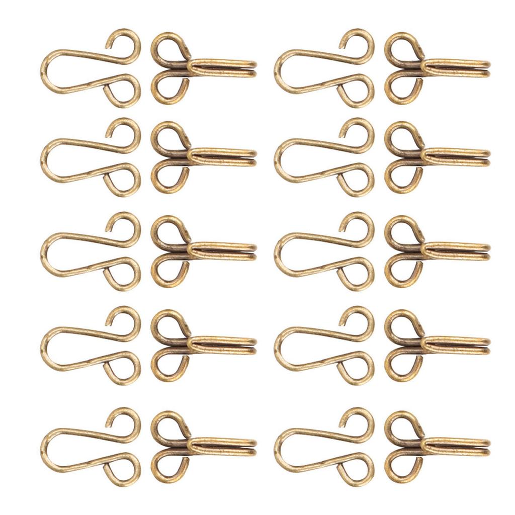 10 Pcs Fur Coat Hook Fasteners Sew for Over Coat Underwear